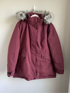 Wantdo Down Jacket Water Resistant burgundy